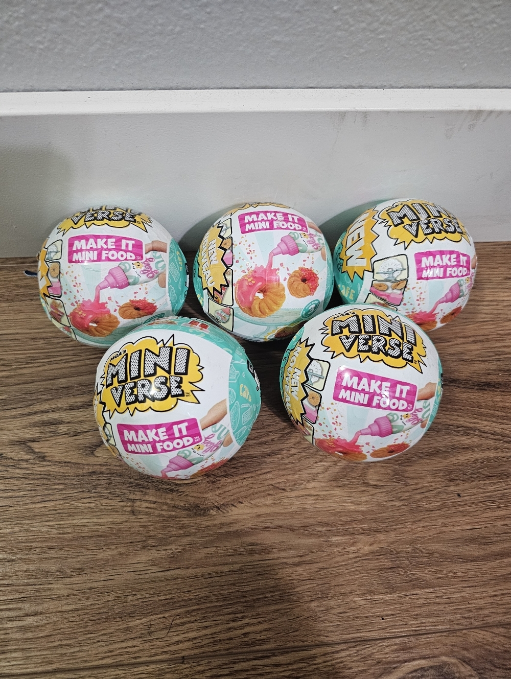 MGA's Mini Verse Make It Mini Food Cafe Series 3 | Ages 8+ | Lot Of 5 Balls